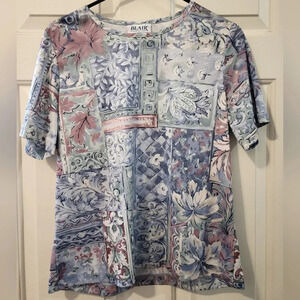 Blair Abstract Printed Short Sleeve, size M